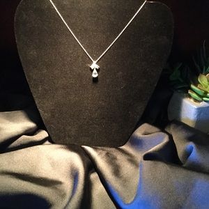 Sterling Silver Aquamarine Pendant with chain
